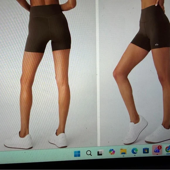 ALO 5” Airlift Energy Short - Brown (Espresso) excellent condition - Picture 4 of 5